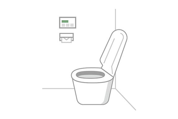 イラスト：トイレのイメージ